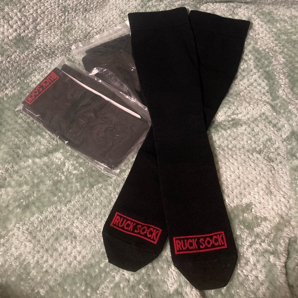 3 pair! Ruck Sock compression socks, black. NEW
